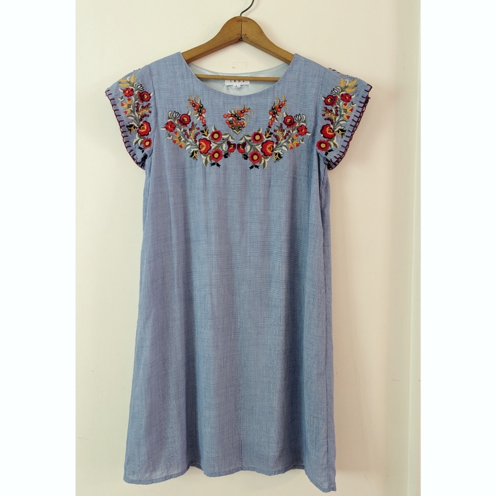 THML - Embroidered A-Line Dress - Size S